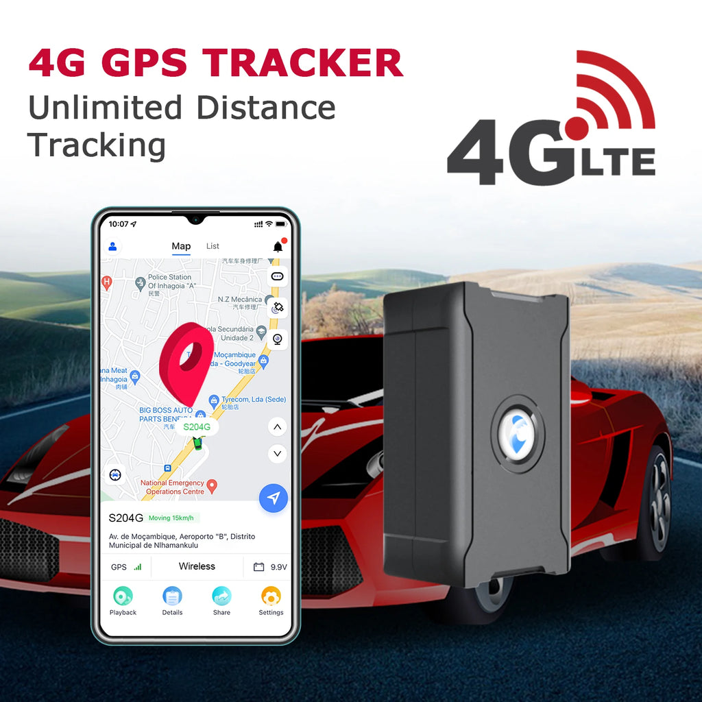 4G GPS Tracker – Unlimited Distance Real-Time Car Locator