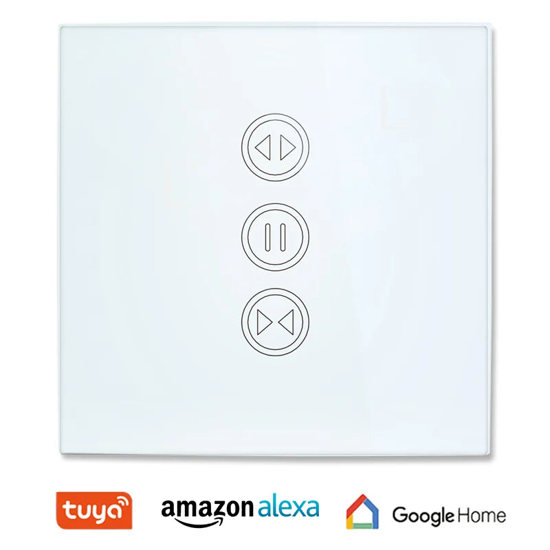 Tuya Smart Life WiFi Curtain Switch | Touch Wall Panel for Electric Blinds & Roller Shutters