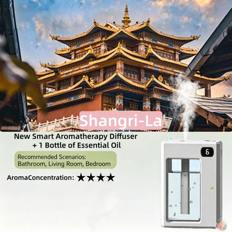Automatic Air Freshener Aromatherapy Machine | 6 Adjustable Levels & Long Battery Life Essential Oil Diffuser
