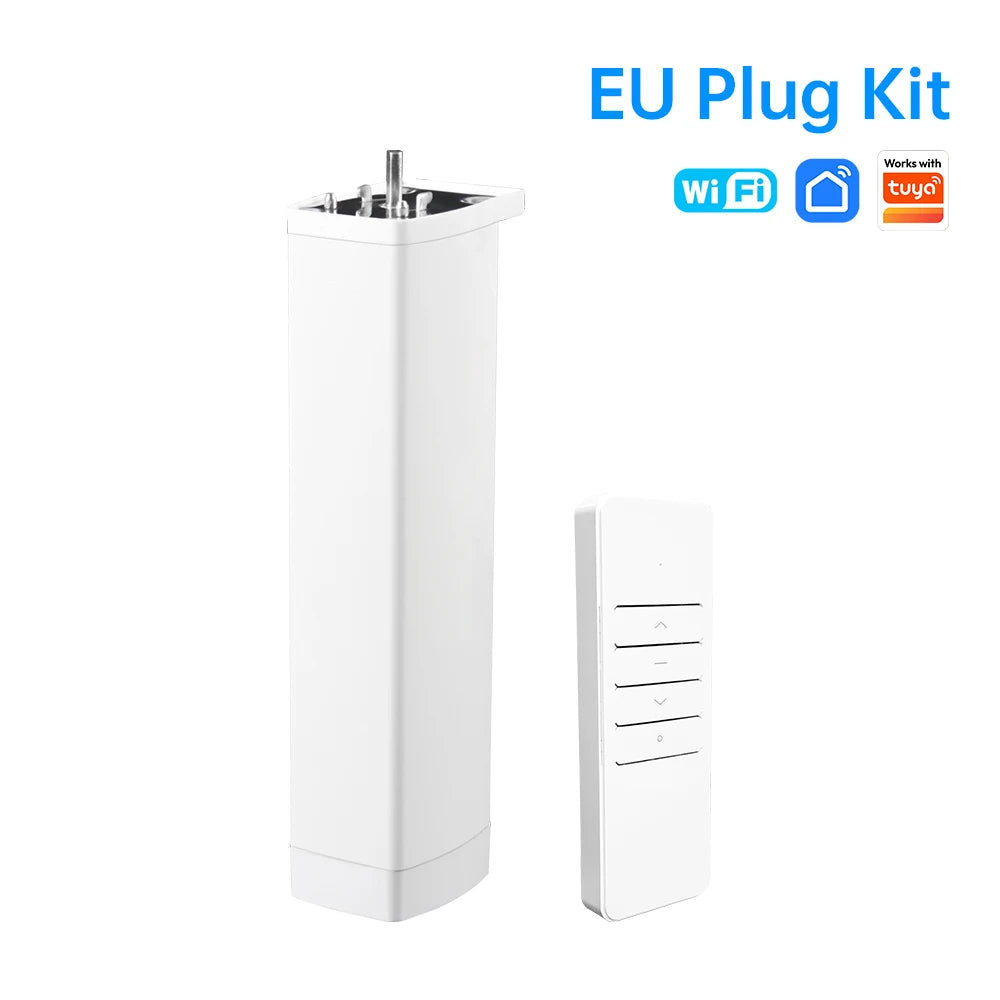 Tuya Smart Electric Curtain Shutter Motor | WiFi / Zigbee Automatic Track Driver with RF Remote