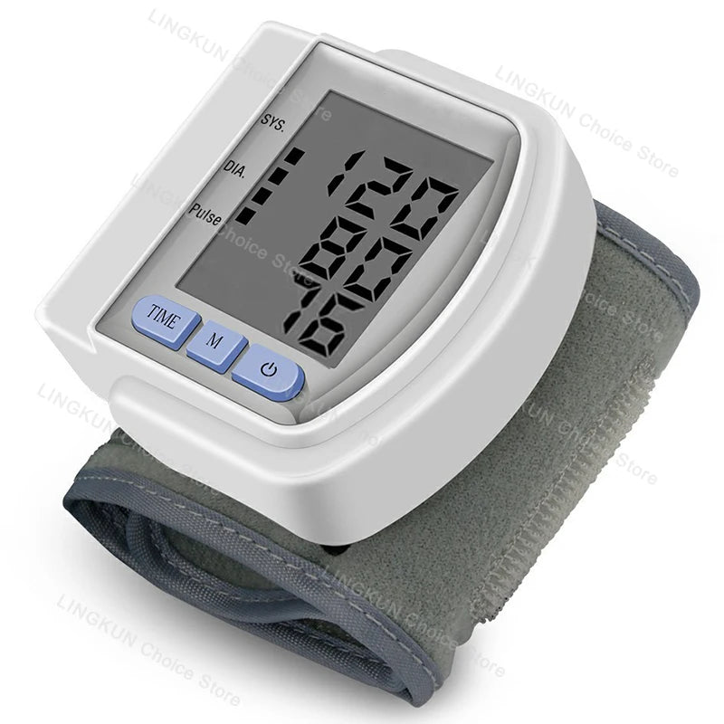Digital Wrist Blood Pressure Monitor – Automatic Heart Rate & Pulse Meter
