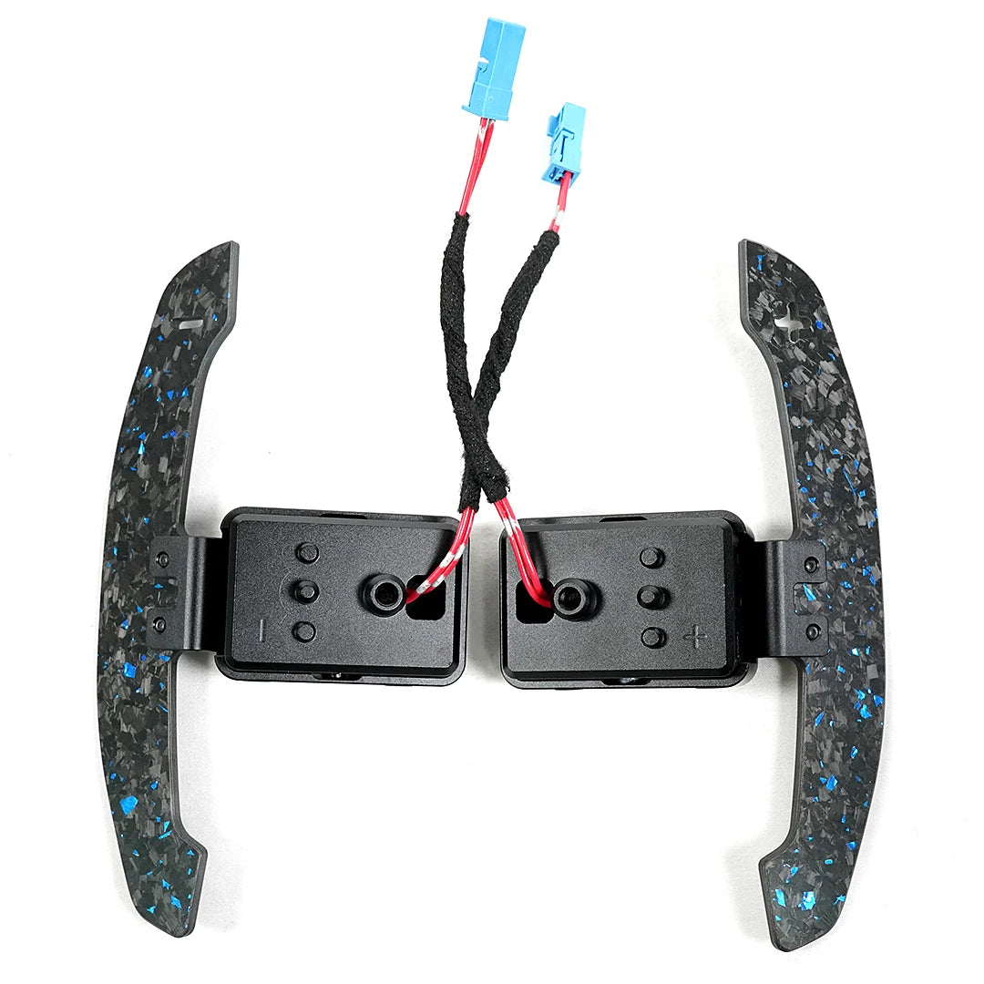 Magnetic Carbon Fiber Steering Wheel Paddle Shifter Extensions – High-Performance Shift Retrofit