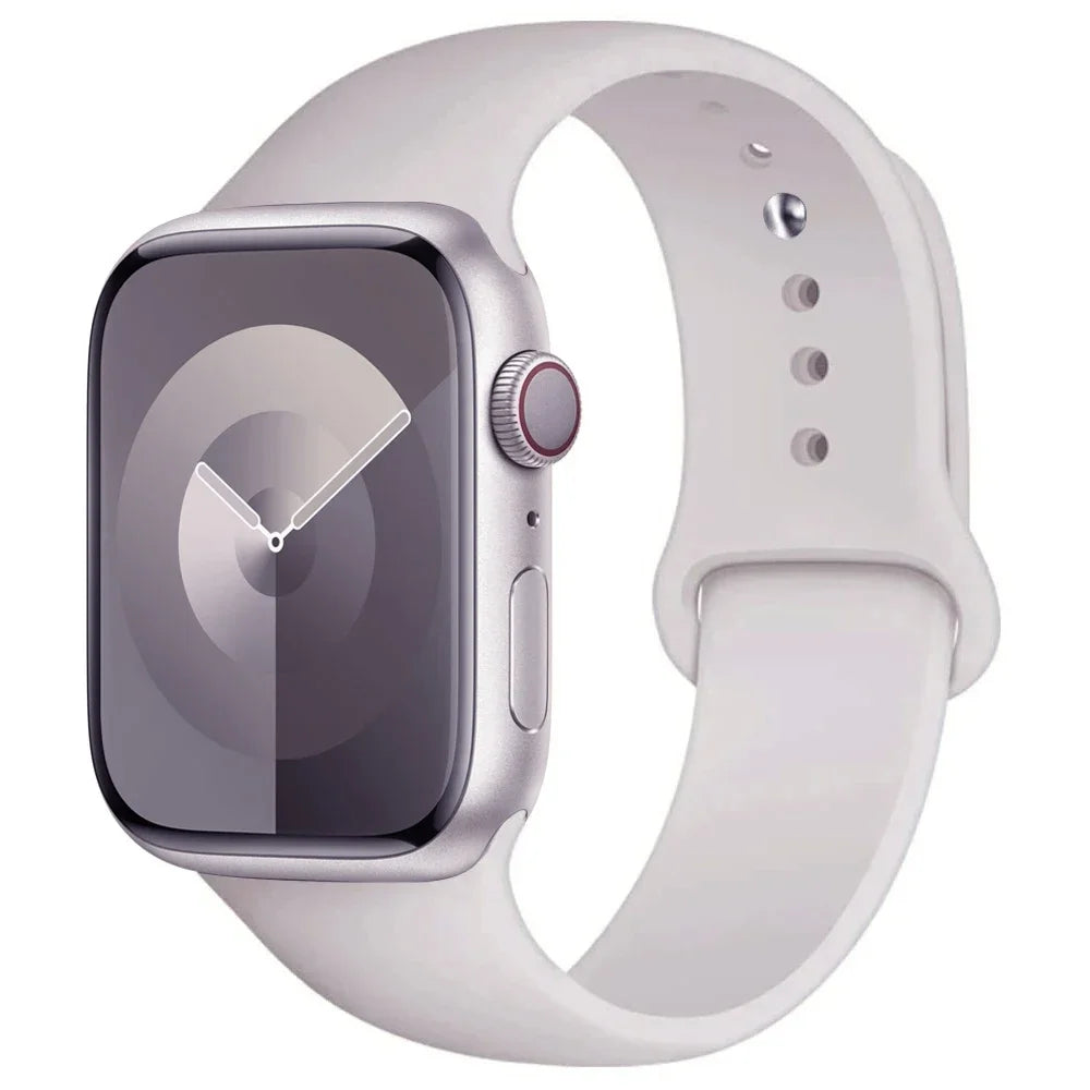 Apple Watch Silicone Sport Band | Soft Replacement Strap for Apple Watch (38mm - 49mm, All Series & Ultra)