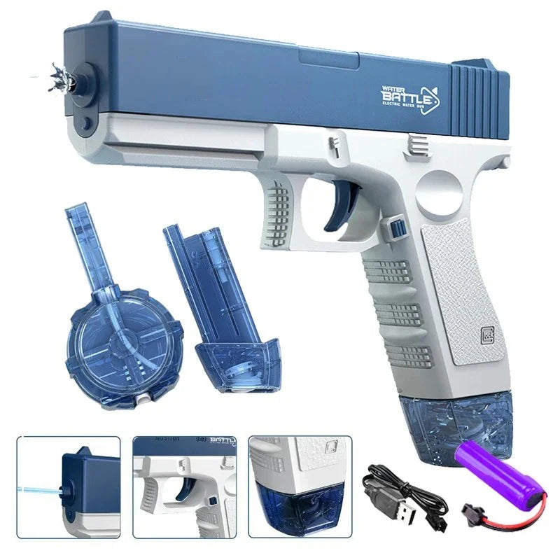Electric Water Guns for Adults & Kids | Powerful Squirt Summer Outdoor Beach Blaster Toy