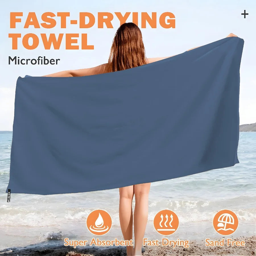 Super Absorbent Fast-Drying Microfiber Travel and Camping Towel