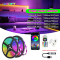 LQHZMYY 5V USB Smart RGB 5050 LED Light Strip | Color-Changing Light Strip with App & 24-Key Remote Control