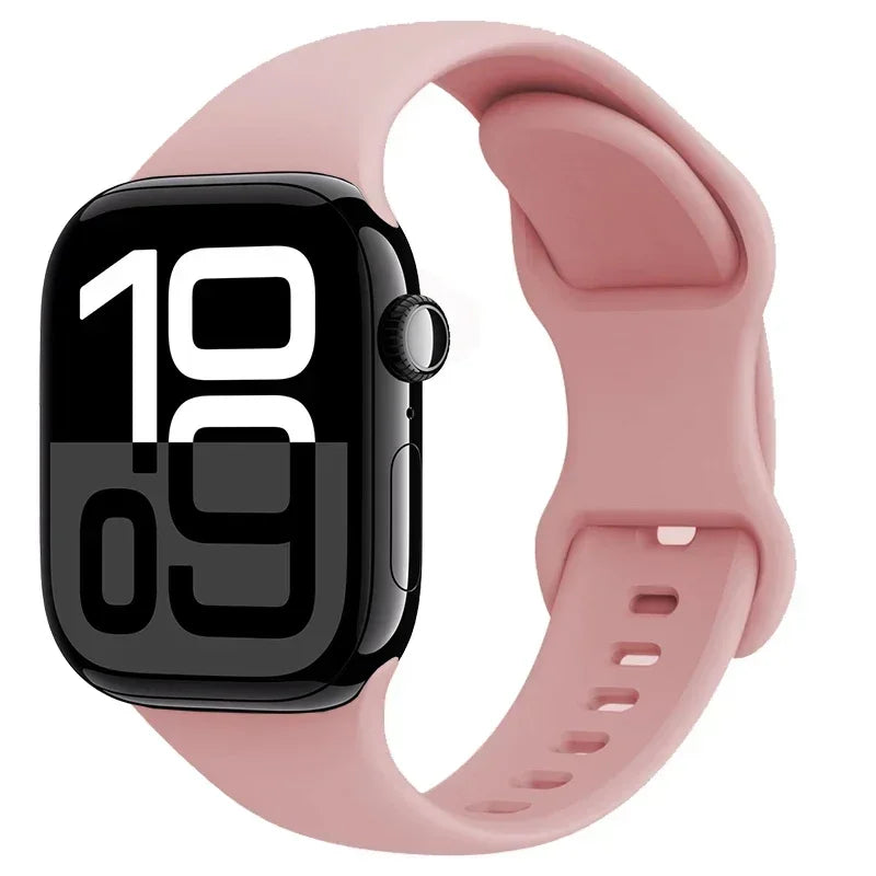 Apple Watch Sport Silicone Band | Premium Soft Replacement Strap for Apple Watch Series (38mm - 49mm, Series 1-11 & Ultra)