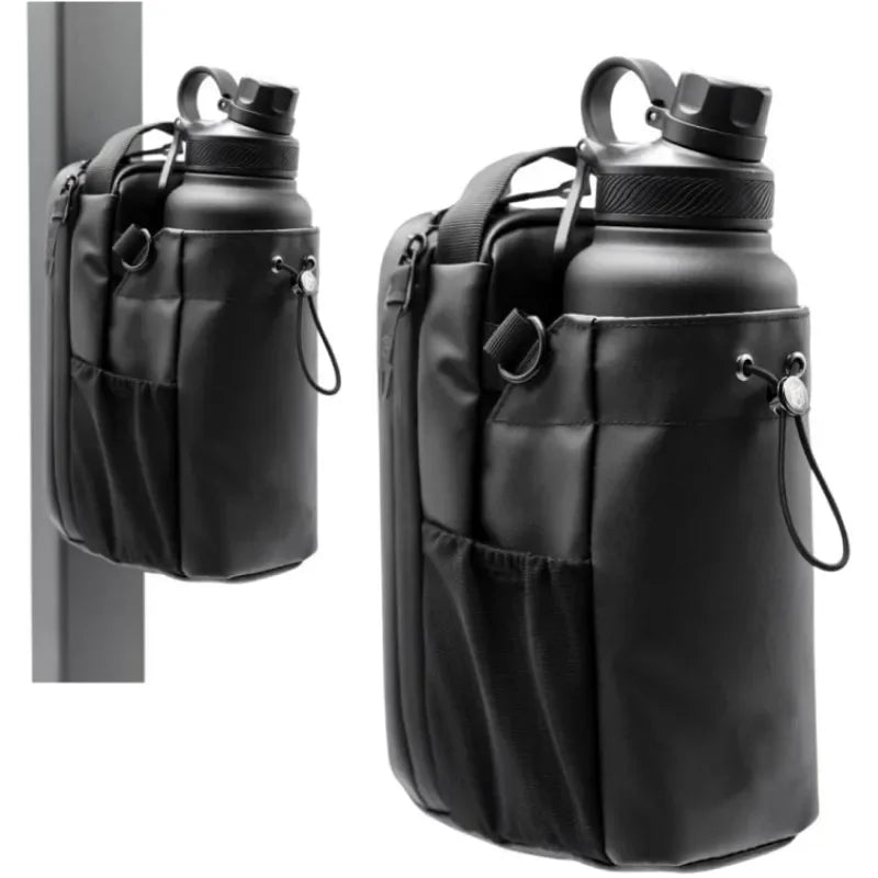 Magnetic Water Bottle Bag and Large Capacity Gym Cup Holder