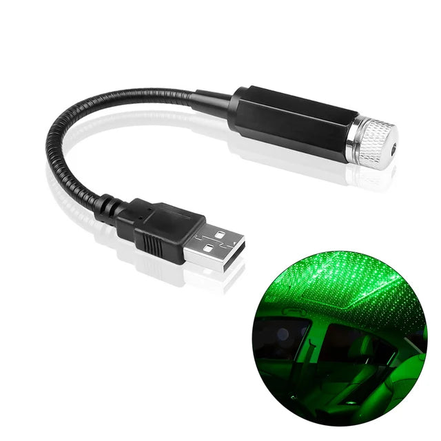 Mini LED Car Roof Star Light Projector | USB Galaxy Atmosphere Ambient Lamp