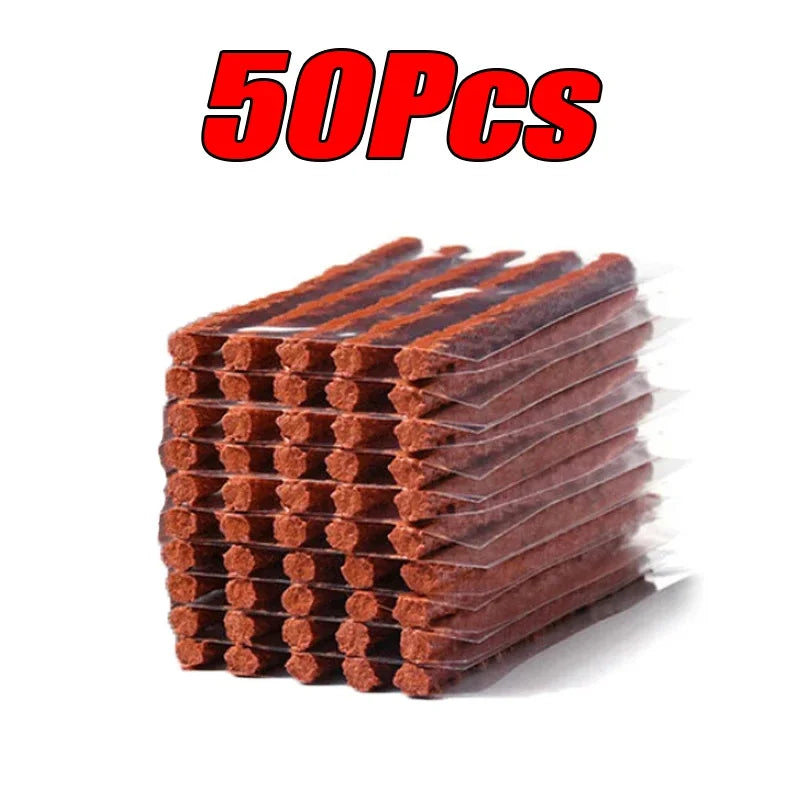 Car Tire Repair Kit | Tubeless Tire Puncture Plug Set for Car, Motorcycle & Truck (5–50 pcs)
