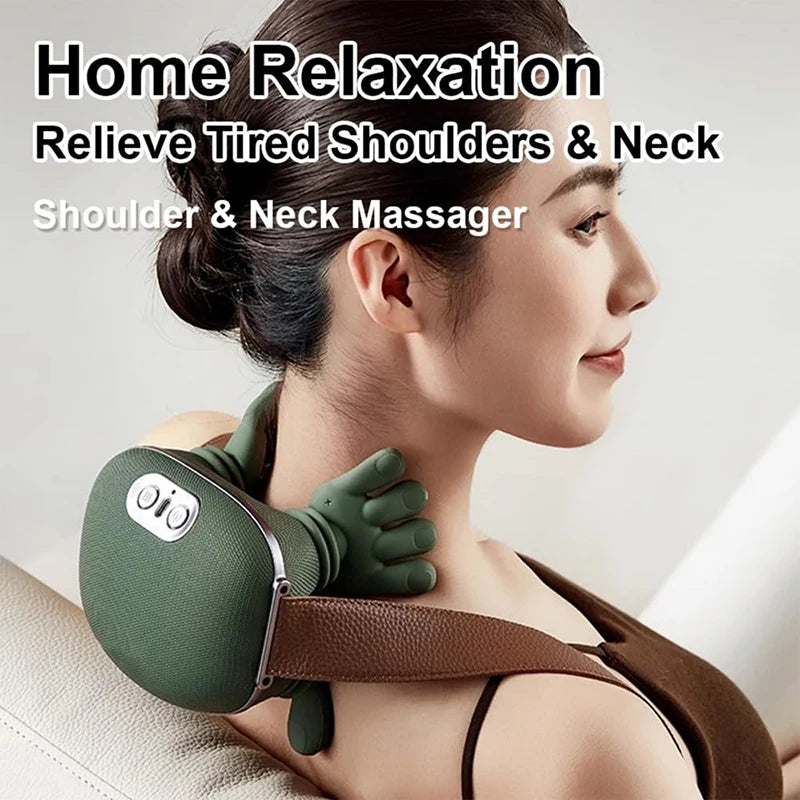 2025 Bionic N7 Neck & Shoulder Massager – 3 Modes, Full Body Kneading Pillow