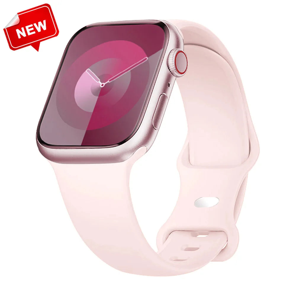Apple Watch Silicone Sport Band | Soft & Durable Replacement Strap for Apple Watch (38mm - 49mm, Series 1-11, SE & Ultra 2)