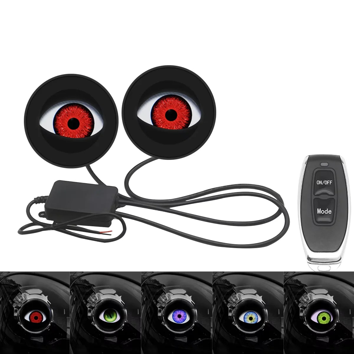 3-inch Devil Eye LED Headlight Kit – Dynamic Demon Eye Retrofit