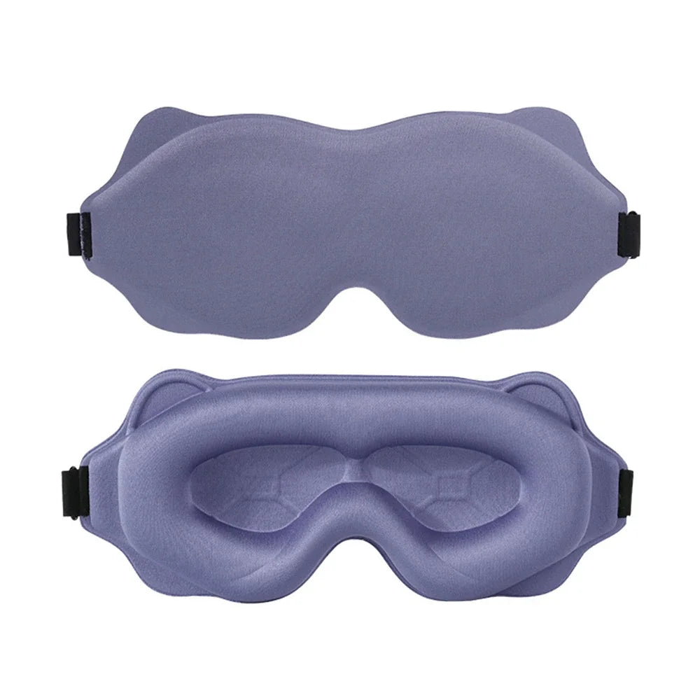3D Sleep Mask with 100% Light Blackout | Soft Padded Contoured Eye Shade & Blindfold
