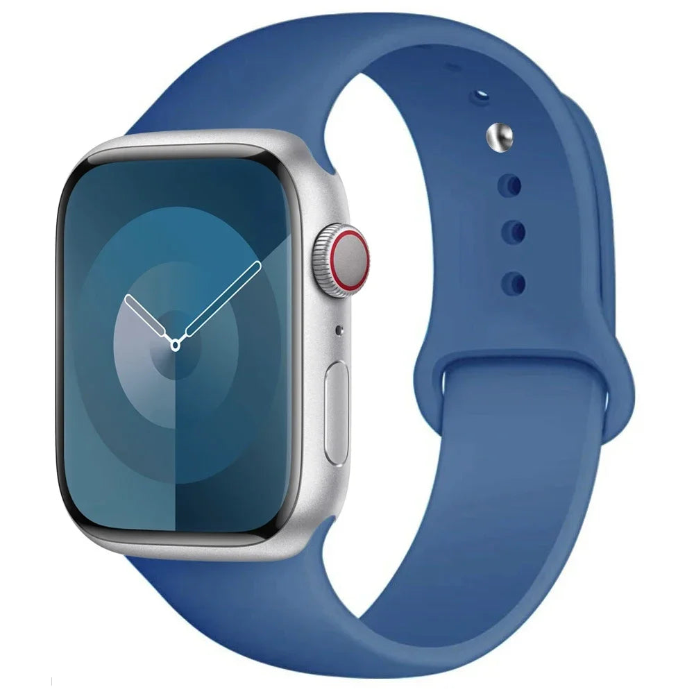 Apple Watch Silicone Sport Band | Soft Replacement Strap for Apple Watch (38mm - 49mm, All Series & Ultra)
