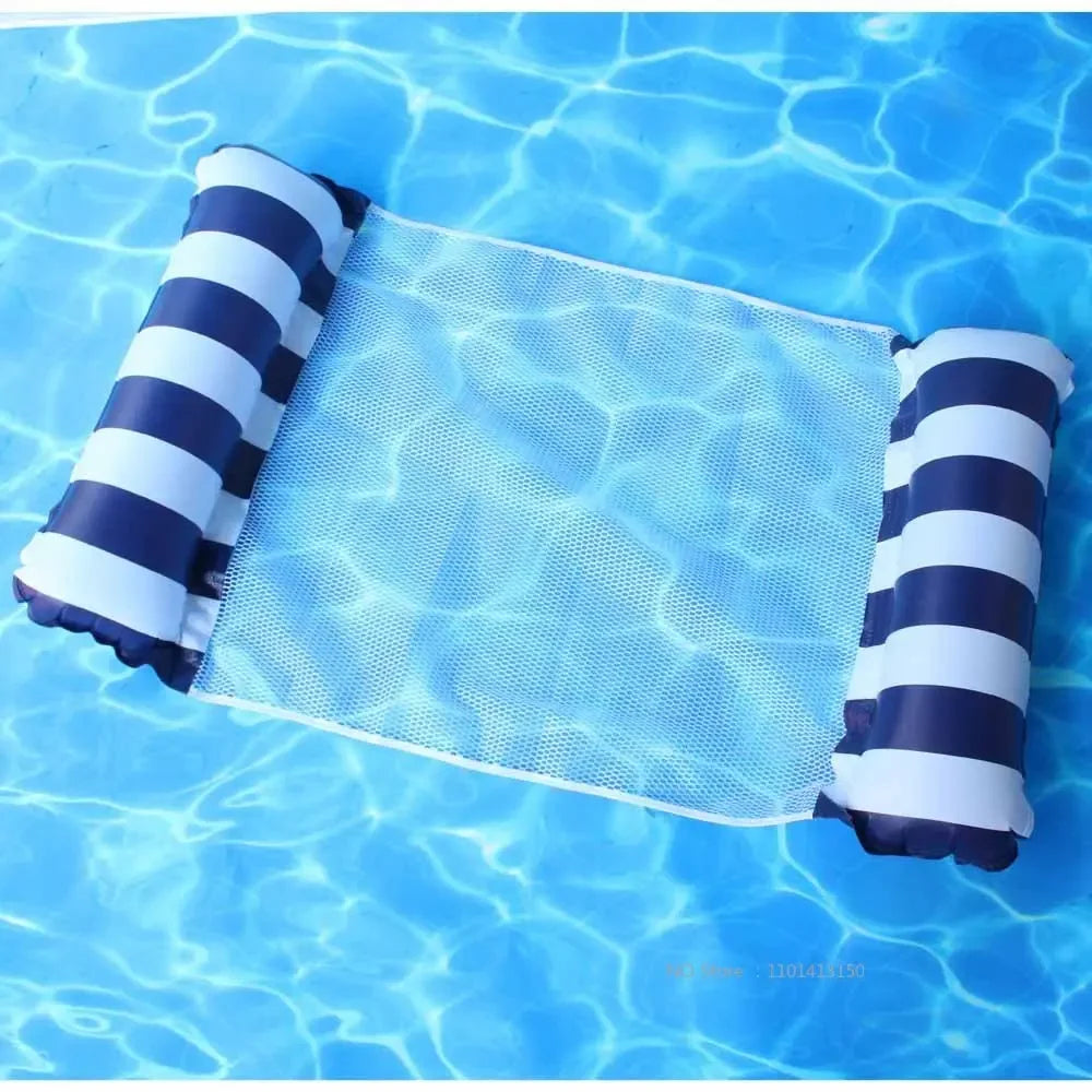 Inflatable Water Hammock Recliner Multi Purpose Floating Swimming Mattress
