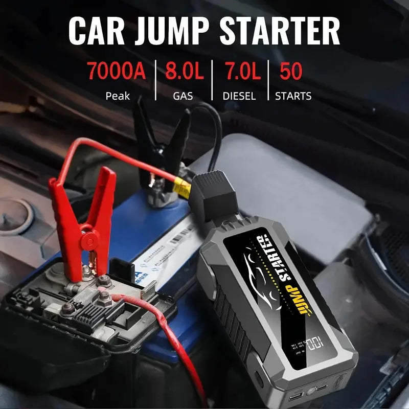 Car Jump Starter 5000A Battery Pack with 20000mAh Power Bank