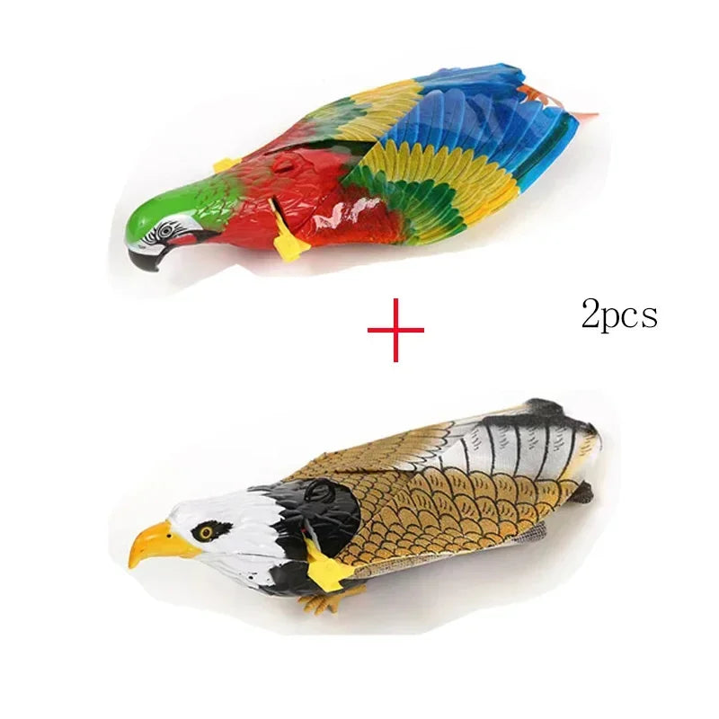 Interactive Flying Bird Cat Toy – Electric Teaser with Rope & Scratch Stick