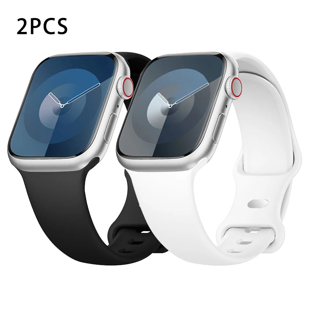 Apple Watch Silicone Sport Band | Soft & Durable Replacement Strap for Apple Watch (38mm - 49mm, Series 1-11, SE & Ultra 2)