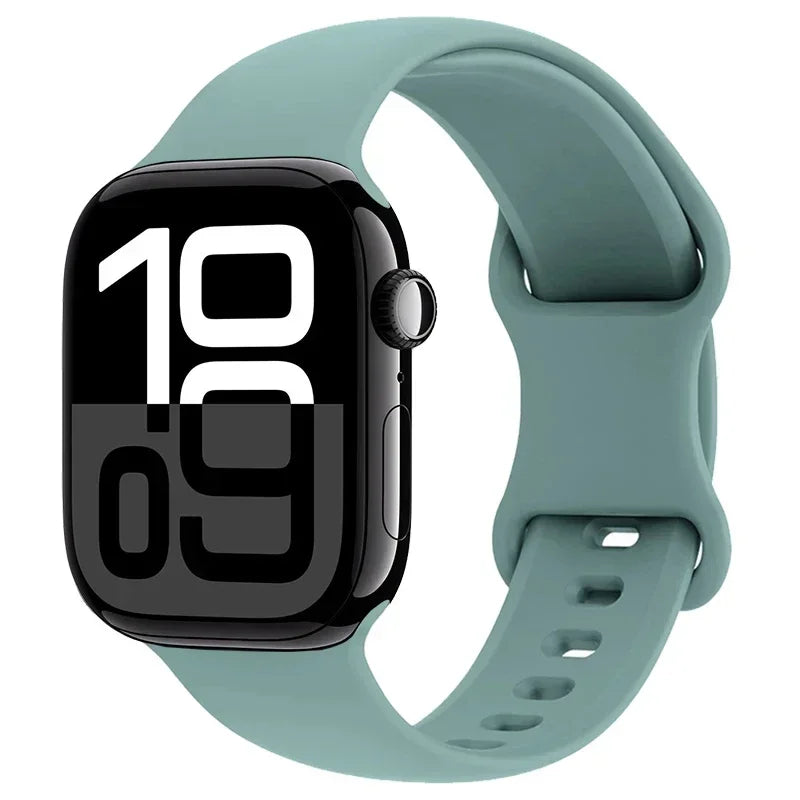 Apple Watch Sport Silicone Band | Premium Soft Replacement Strap for Apple Watch Series (38mm - 49mm, Series 1-11 & Ultra)
