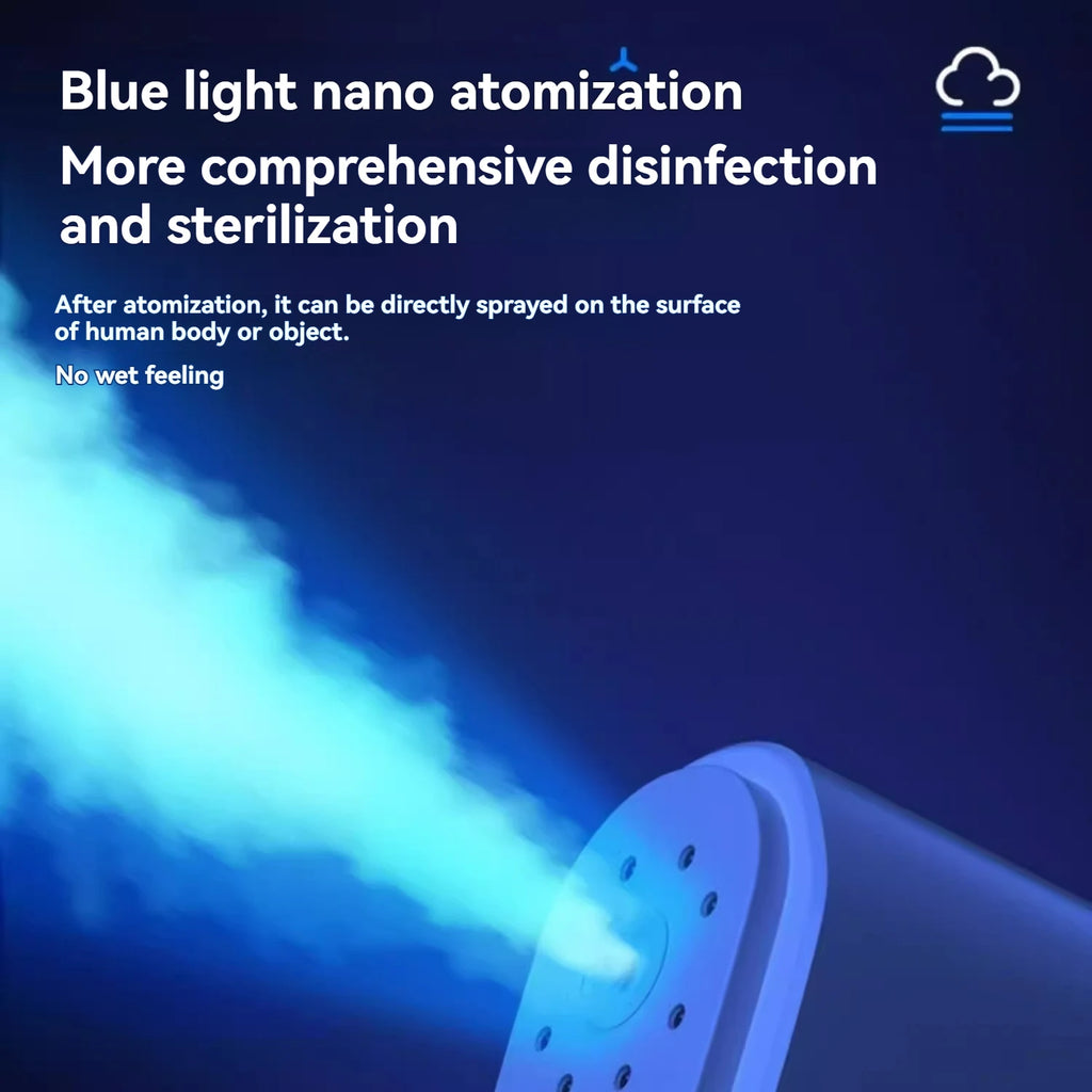 K5 Wireless Nano Blue Light Steam Spray Gun – Portable Atomizing Sterilizer
