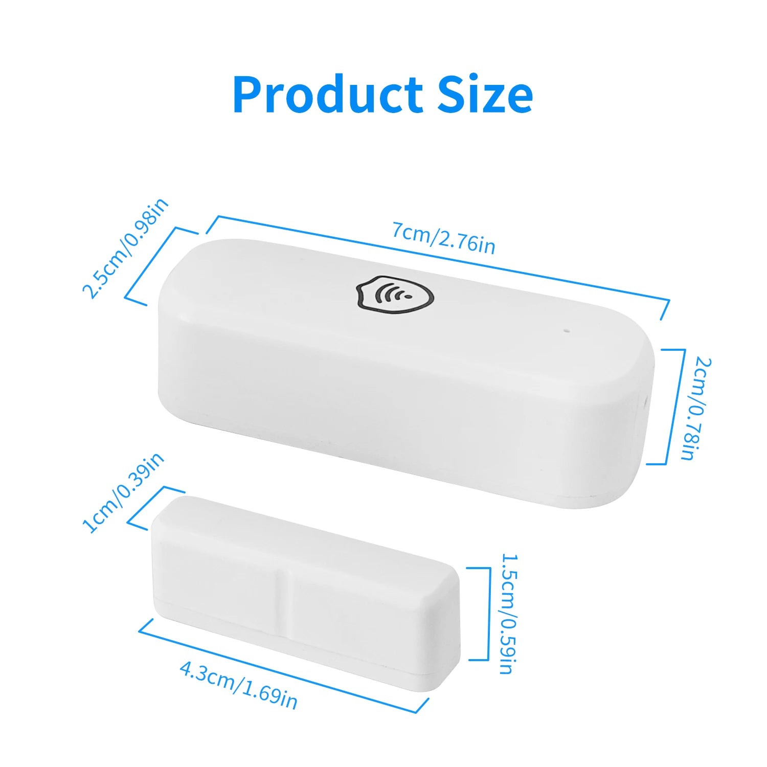 Tuya WiFi / Zigbee Door Window Sensor Detector | Anti-Theft Contact Alarm for Smart Life, Alexa & Google Home