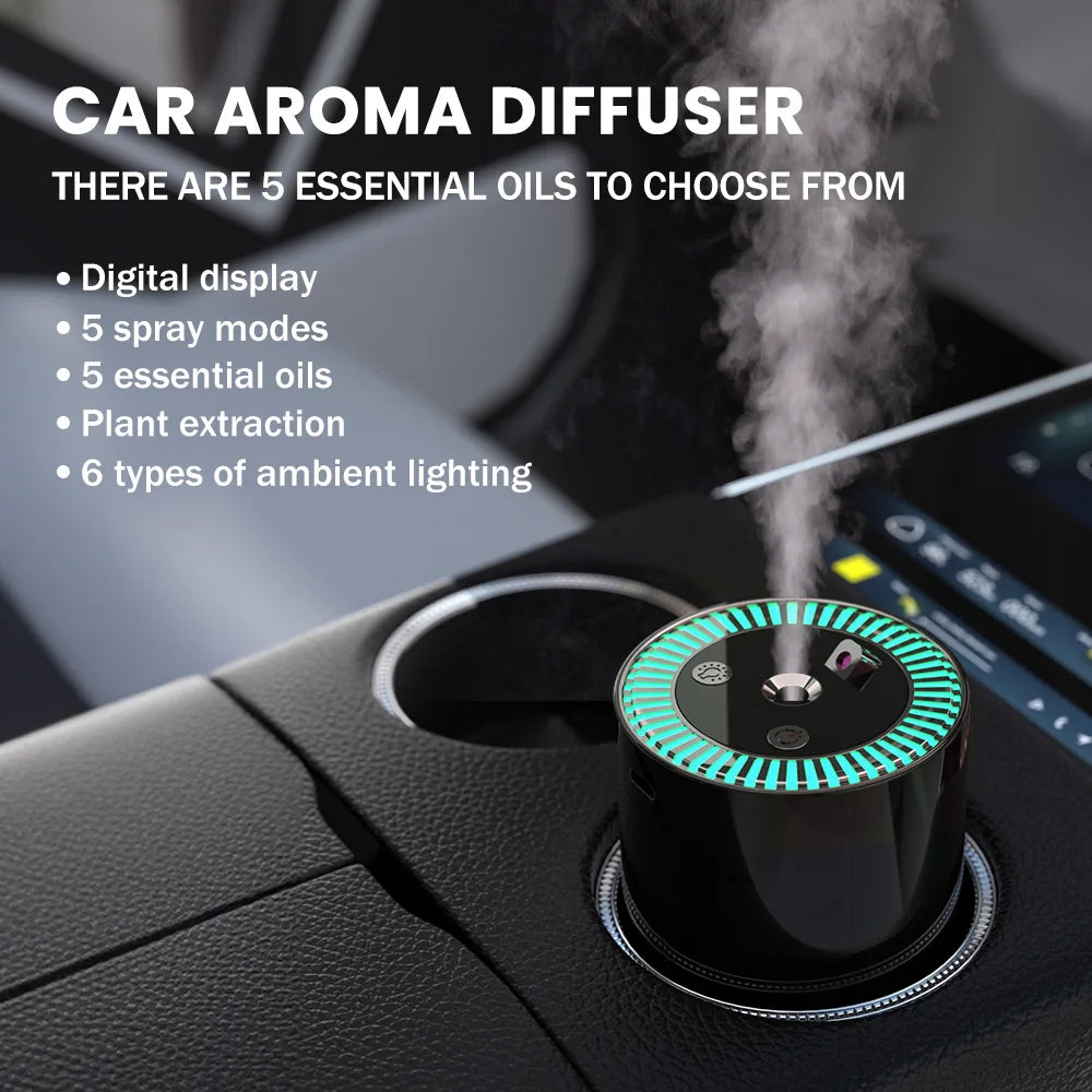 Rechargeable 7 color light Star Light 5 speed portable car Aromatherapy machine Essential oil diffuser Home Air Purifier Pro