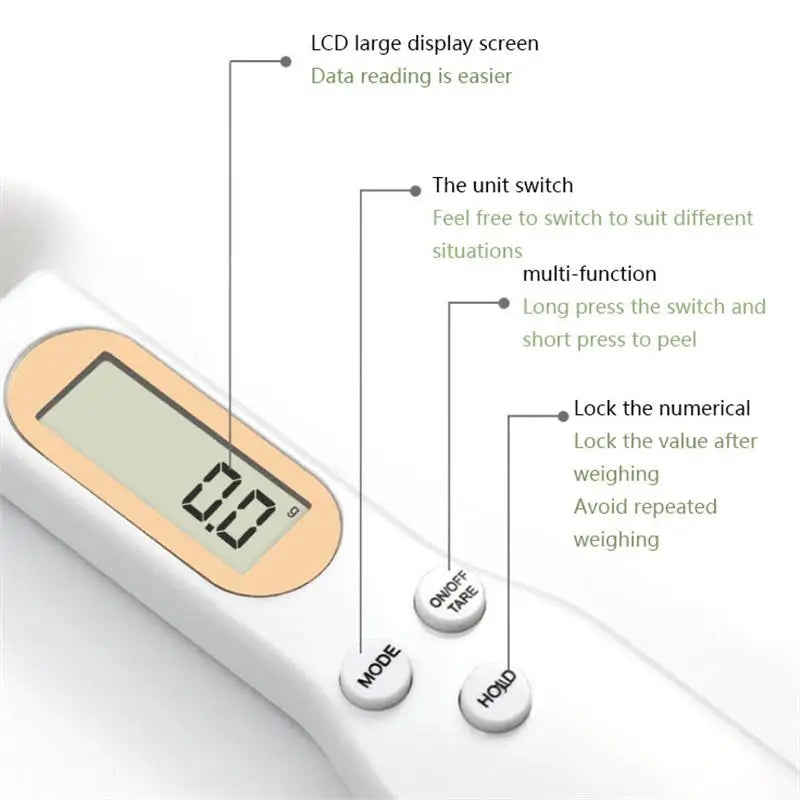 Electronic Kitchen Measuring Spoon Scale LCD Digital Food Weight Balance
