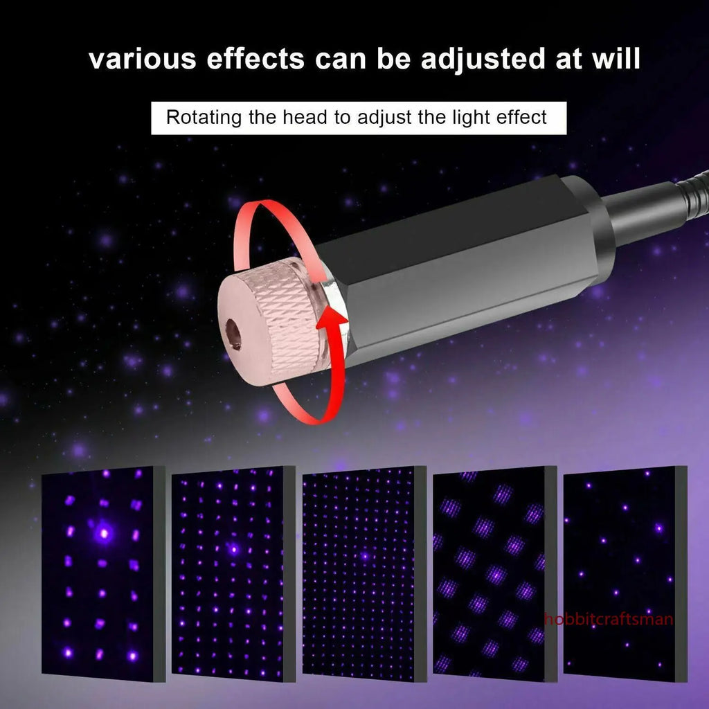 Mini LED Car Roof Star Light Projector | USB Galaxy Atmosphere Ambient Lamp