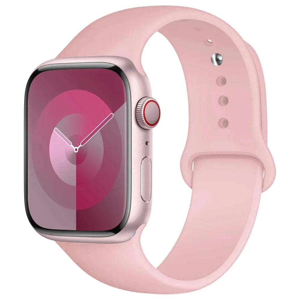 Apple Watch Silicone Sport Band | Soft Replacement Strap for Apple Watch (38mm - 49mm, All Series & Ultra)