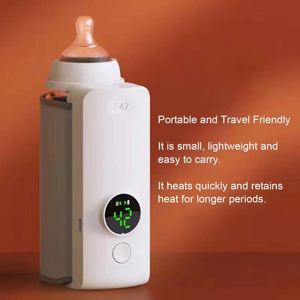Portable Bottle Warmer (6000mAh) – Travel Friendly Milk Heater