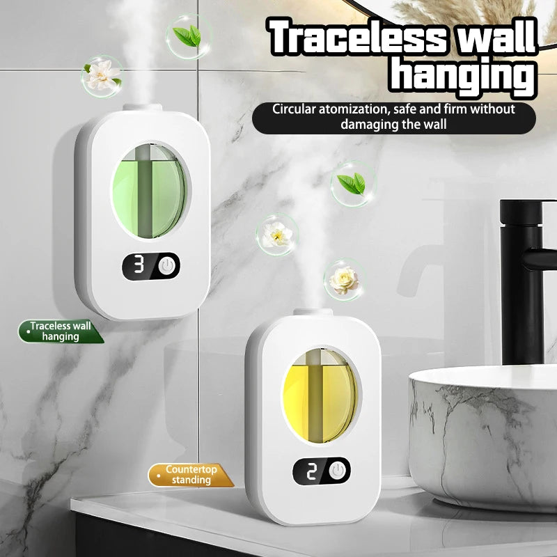 Automatic Air Freshener Diffuser | Rechargeable Wall-Mounted & Desktop Aromatherapy Dispenser