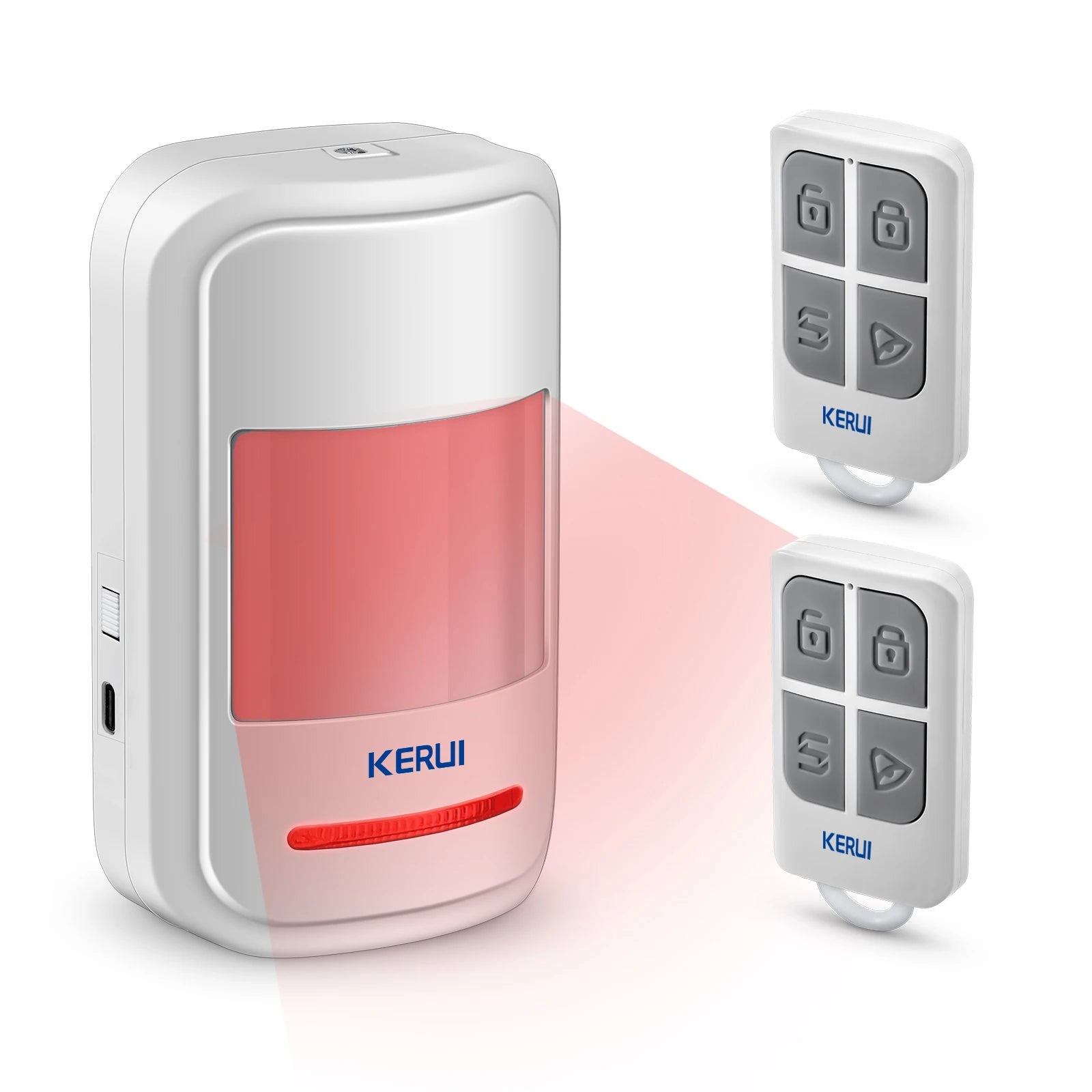 KERUI HW19 PIR Motion Sensor Detector Alarm | Wireless Security Chime & Remote Control System