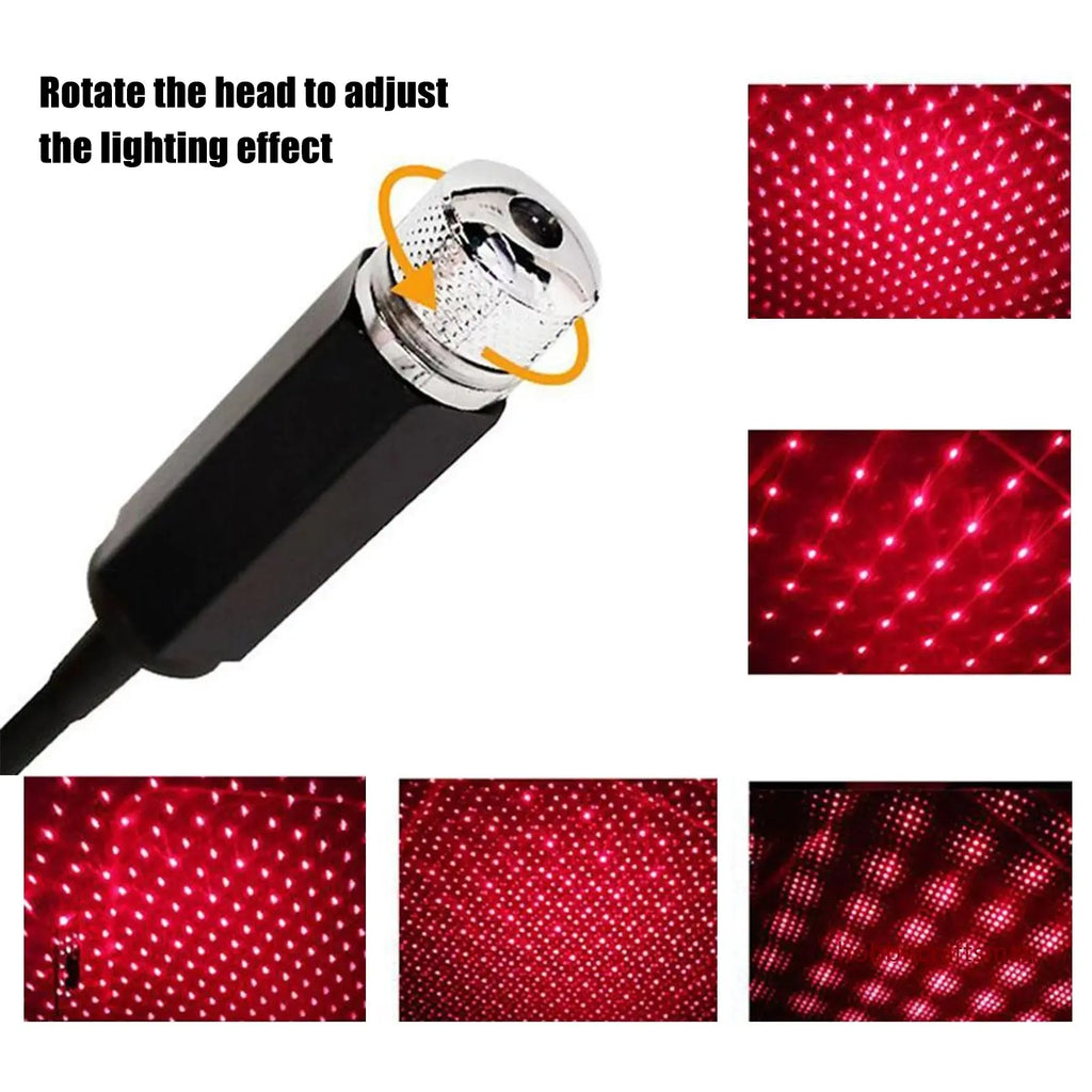Mini LED Car Roof Star Light Projector | USB Galaxy Atmosphere Ambient Lamp