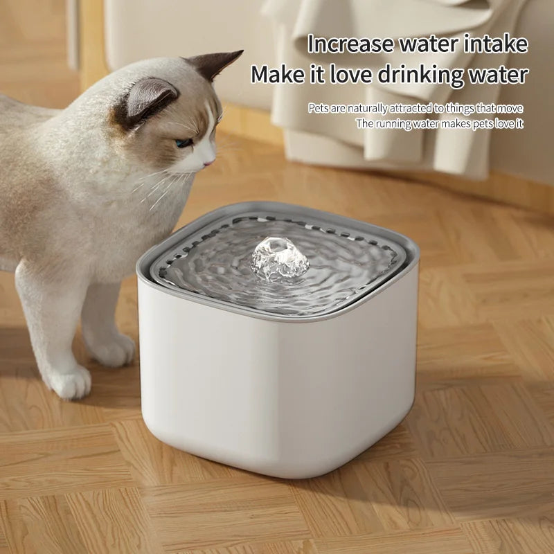 3L Cat Water Fountain – Auto-Recirculating Mute Water Dispenser