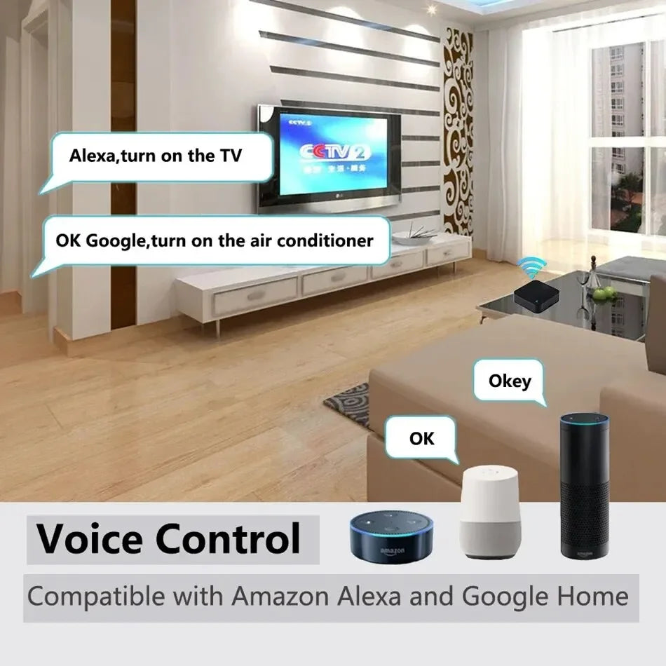 Smart Zigbee IR Remote Control Universal Infrared Tuya Controller | Compatible with Alexa & Google Home