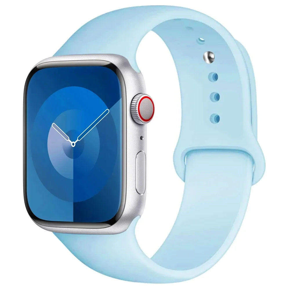 Apple Watch Silicone Sport Band | Soft Replacement Strap for Apple Watch (38mm - 49mm, All Series & Ultra)