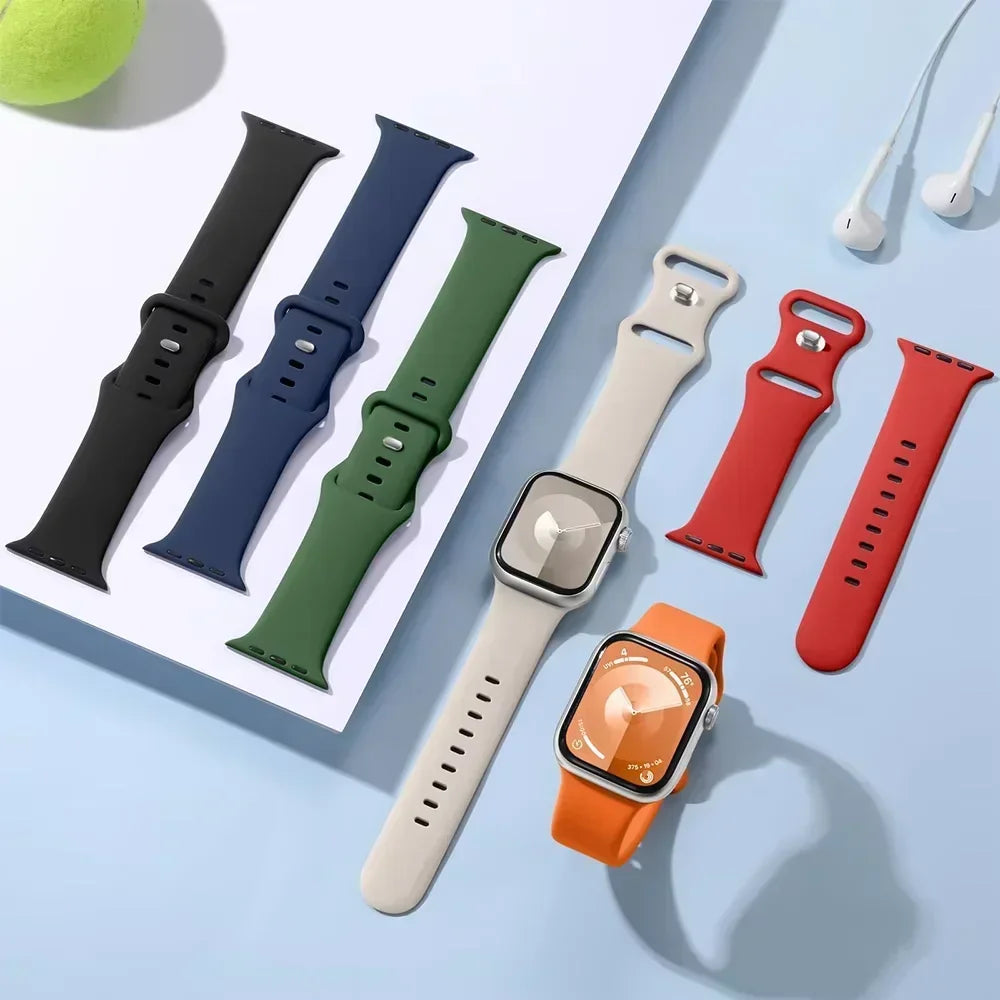 Apple Watch Silicone Strap | Unique Transparent & Speckled Designs | Compatible with All Series (40mm - 49mm, Series 1-11 & Ultra)