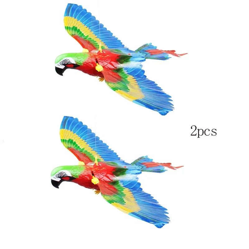 Interactive Flying Bird Cat Toy – Electric Teaser with Rope & Scratch Stick
