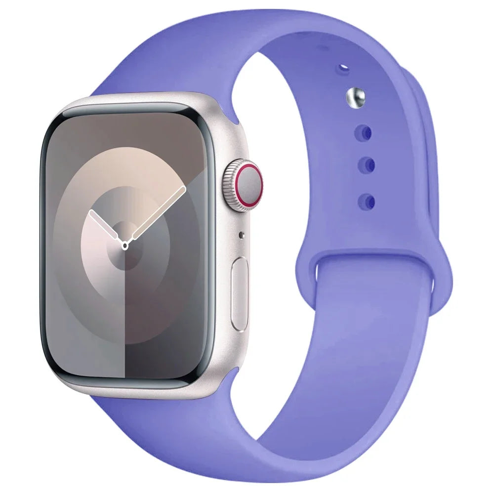 Apple Watch Silicone Sport Band | Soft Replacement Strap for Apple Watch (38mm - 49mm, All Series & Ultra)