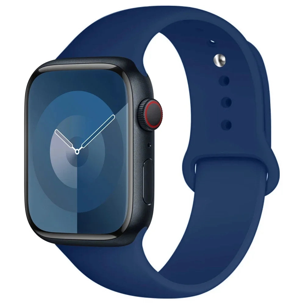 Apple Watch Silicone Sport Band | Soft Replacement Strap for Apple Watch (38mm - 49mm, All Series & Ultra)