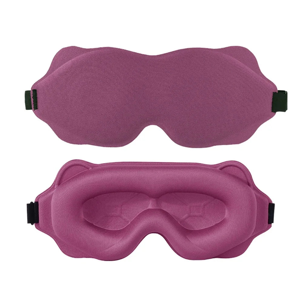 3D Sleep Mask with 100% Light Blackout | Soft Padded Contoured Eye Shade & Blindfold