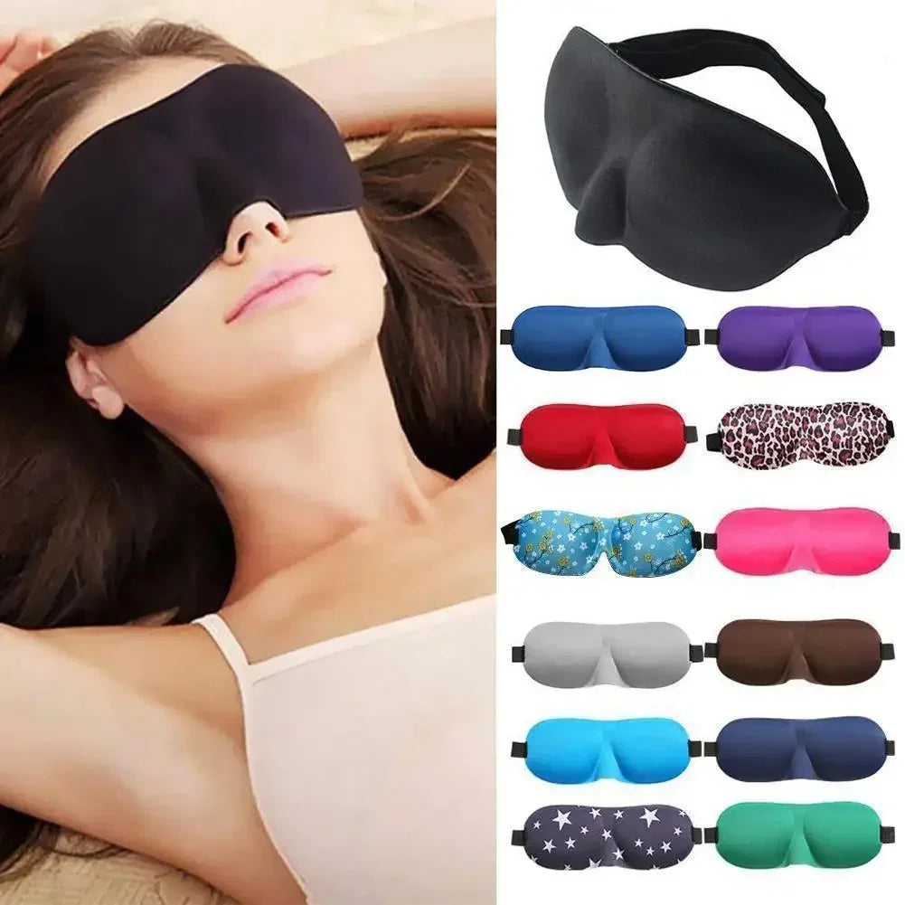Comfortable Lightweight Eye Cover | Soft 3D Contoured Sleeping Mask & Breathable Eye Shade