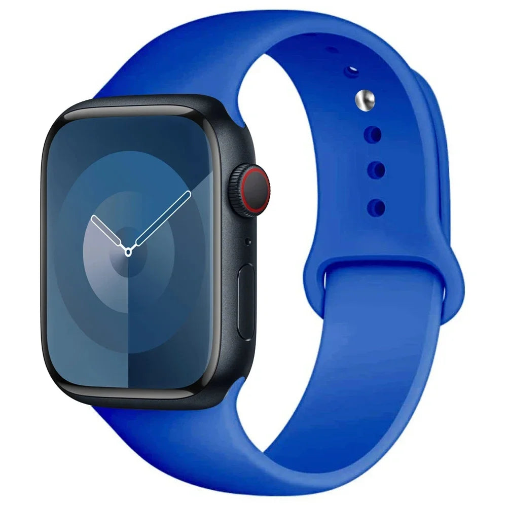 Apple Watch Silicone Sport Band | Soft Replacement Strap for Apple Watch (38mm - 49mm, All Series & Ultra)