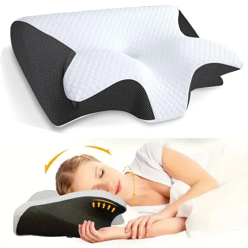 Cervical Orthopedic Memory Foam Pillow Butterfly Slow Rebound Neck Sleep Support