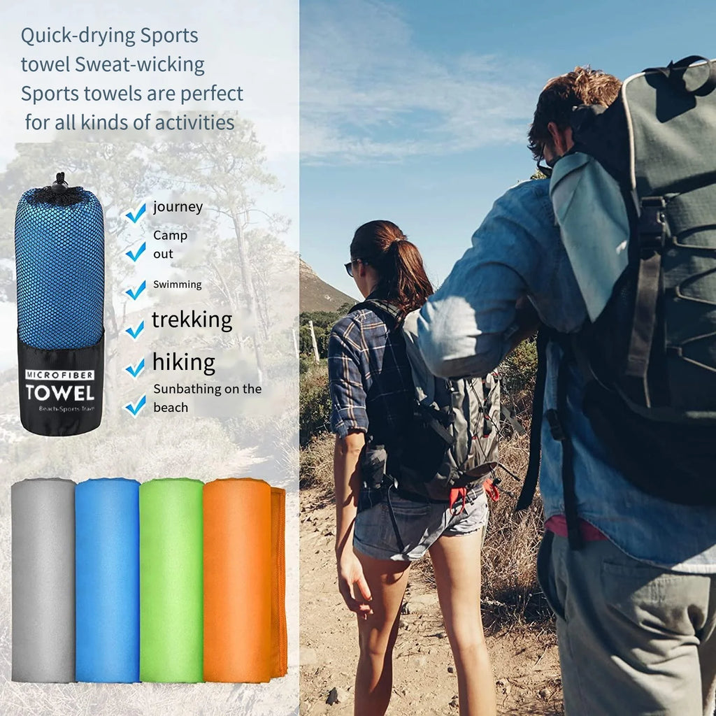Super Absorbent Fast-Drying Microfiber Travel and Camping Towel