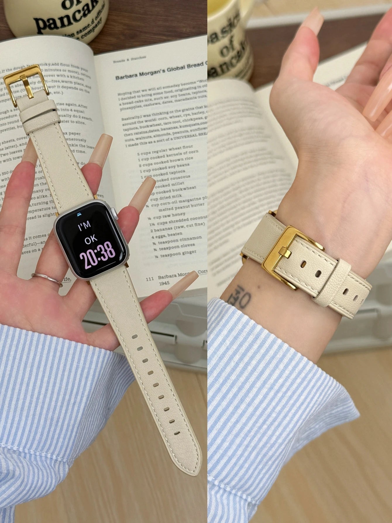 Genuine Leather Loop Band for Apple Watch | Slim Elegant Replacement Strap for Series 1-11, SE & Ultra (38mm - 49mm)