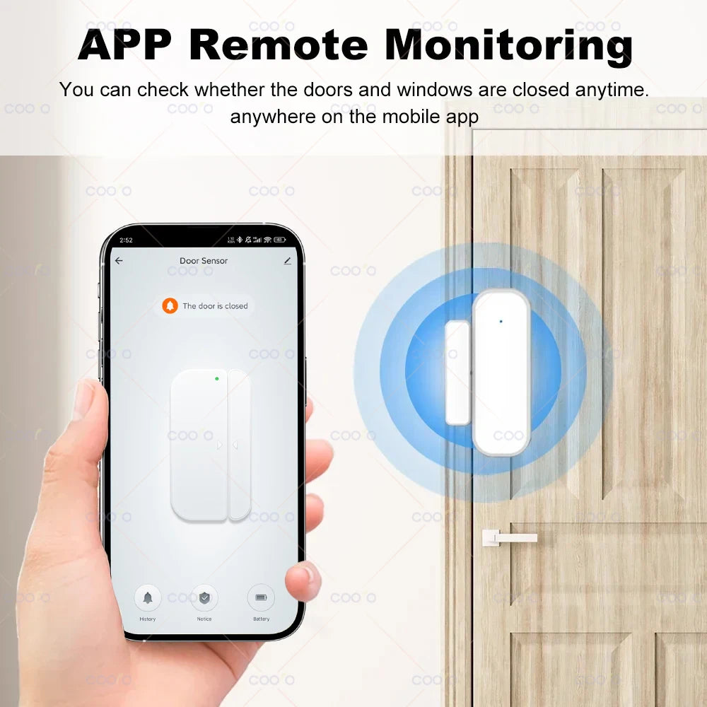 Tuya Zigbee Door Sensor Window Contact Sensor | Smart Home Security Open/Closed Detector for Smart Life