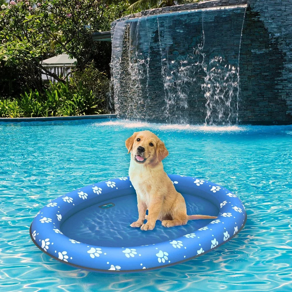 Portable Foldable Dog Swimming Float Soft Cooling Pet Floating Raft