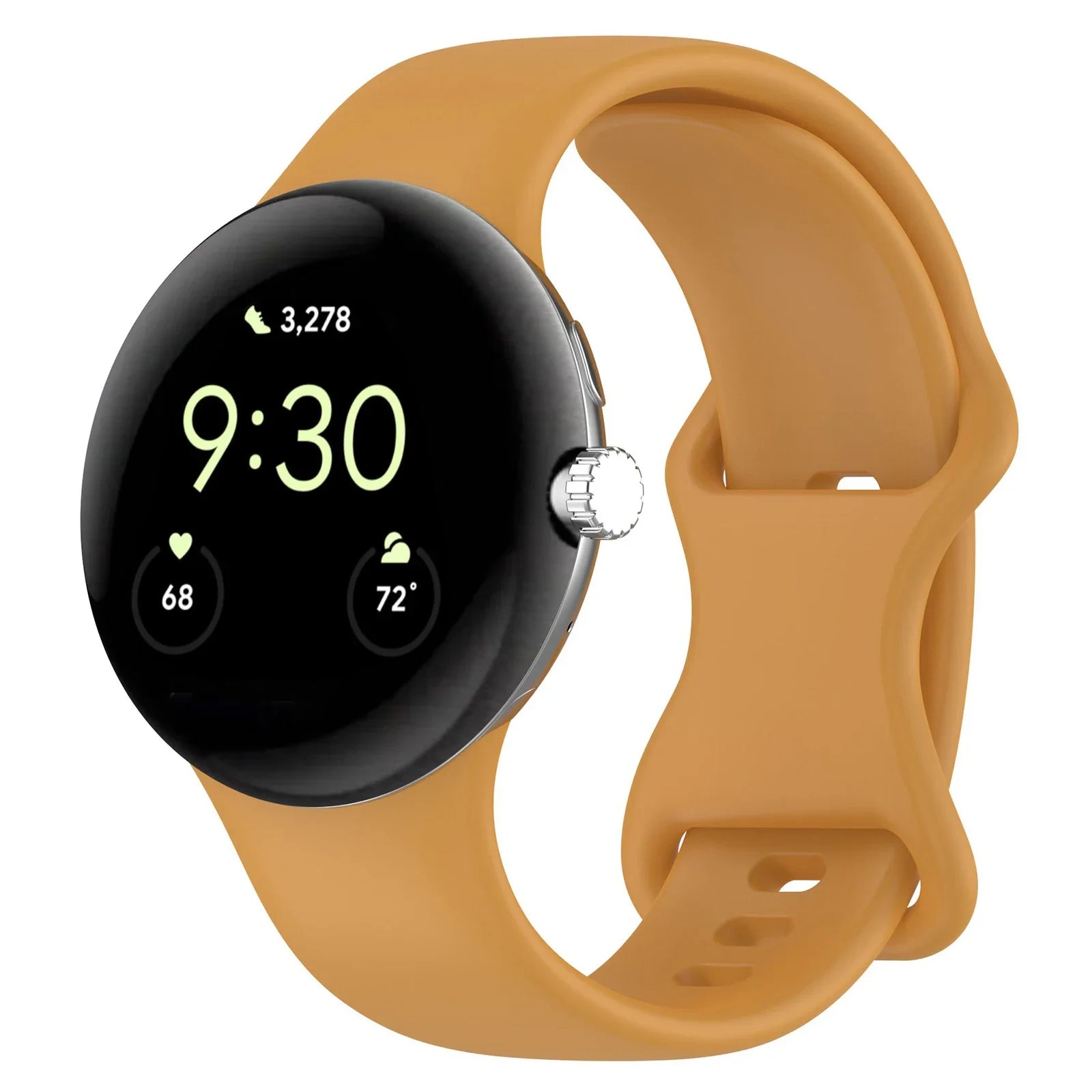 Premium Silicone Strap for Google Pixel Watch 4/3/2/1 | Soft Sport Replacement Band (41mm/45mm)